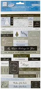 Fresh Verse Wedding Cardstock Stickers-Package Quantity,72