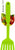 Handy Helpers Home Kitchen Accessories Colorful Nylon Slotted Spatula - Pack of 12