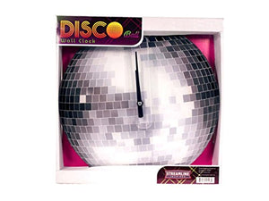 Disco Ball Glass Wall Clock - Pack of 4
