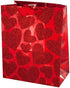 Small Red Glitter Hearts Gift Bag - Pack of 144