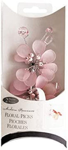 Frosted Pink Bouquet Floral Picks-Package Quantity,48