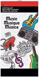 bulk buys Music Small Coloring Pad - Pack of 48