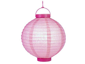 bulk buys Pink Paper Hanging Lantern - Pack of 6