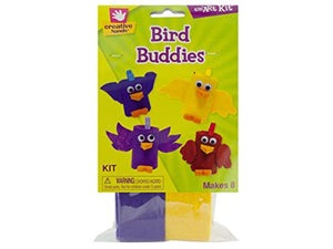 Bird Buddies Felt Foam Craft Kit - Pack of 36