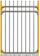 XCEL Fence 5' H DIY Gate Kit