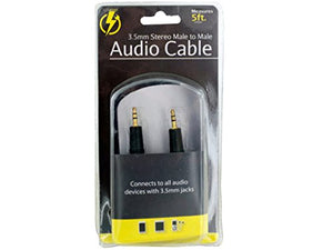 Stereo Male to Male Audio Cable - Pack of 20