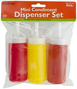 6 Oz. Mini Condiment Dispenser Set - Pack of 48
