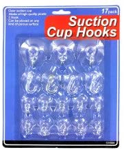 Large set suction cup hooks -set of 17 - Pack of 96