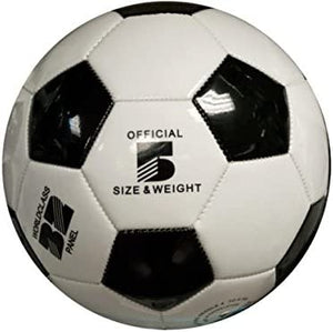 bulk buys Size 5 Black & White Glossy Soccer Ball - Pack of 6