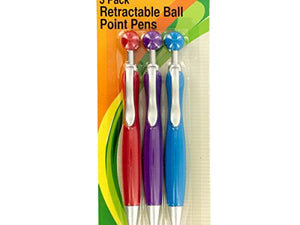 Retractable Ball Point Pens Set - Pack of 72
