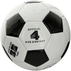 bulk buys Size 4 Black & White Glossy Soccer Ball - Pack of 4