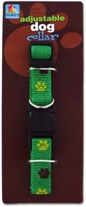 Dog collar with paw print design - Case of 24