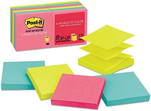 Post-it R33012AN PopUp Note Refills, 3-Inch x3-Inch, 100Sht/PD,12/PK, Cape Town