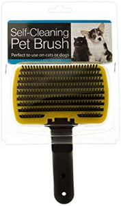 Bulk Buys Self-Cleaning Pet Brush - Pack of 8