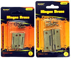 Brass Hinges Assortment - Pack of 48
