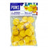 Yellow Craft Poms - Pack of 48