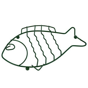 Bulk Buys Green Wire Fish Trivet - Pack of 96