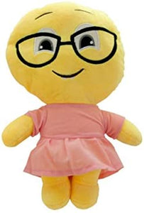 bulk buys Emoticon Nerd Character Plush Doll - Pack of 8