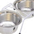 Van Ness Pets Raised Double Dish Dog Feeder with Wire Rack And (2) 16 OZ Food And Water Bowls