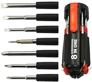 8-in-1 Multi-screwdriver Flashlight Tool (Pack of 4)