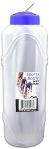 bulk buys 25 oz Water Bottle with Straw, Case of 48