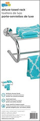 Honey-Can-Do BTH-05075 Wall Mount Towel Rack with Dual Hanging Bars