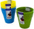 Plastic flower pots, 2 pack, assorted colors-Package Quantity,48