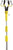 Woods E3001 Light Changing Kit Foot Metal Telescopic Pole, Baskets, Suction Cup and Broken Bulb Changers, Versatile Use, 5 Accessories Included, 11 Feet Tall, 1 Count (Pack of 1), Yellow