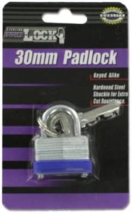 30mm short shackle padlock-Package Quantity,24