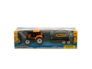 bulk buys Friction Powered Construction Trailer Truck - Pack of 8