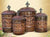 4 Piece Versailles Canister Set with Fresh Seal Covers