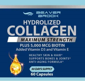 Beaver Brook Collagen Anti-Aging Formula Capsules Collagen 900mg + 5000 mcg Biotin