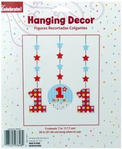 1st birthday hanging decor cutouts (Available in a pack of 24)