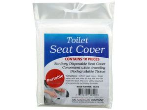 Bulk Buys 10 pack disposable toilet seat covers (Set of 24)