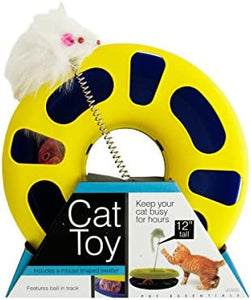 2-Packages of Ball Track Cat Toy with Mouse Swatter