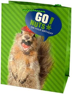 Medium Squirrel Birthday Gift Bag - Pack of 72