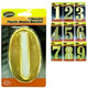 Plastic house numbers with adhesive back-Package Quantity,15