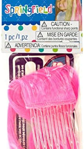bulk buys Springfield Hot Pink Doll Hair Extension - Pack of 72