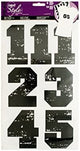 Iron-On Black Numbers-Package Quantity,24