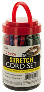 Heavy Duty Stretch Cord Set - Pack of 4