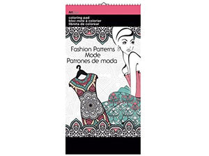 bulk buys Fashion Patterns Small Coloring Pad - Pack of 24