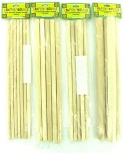 Assorted wooden dowel sticks-Package Quantity,12