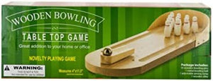bulk buys Table Top Wooden Bowling Game - Pack of 8