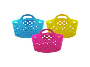 24-Packages of Plastic Storage Basket with Handles