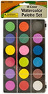 Watercolor Paint Palette Set with Brush - Pack of 12