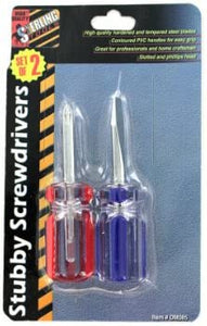 2 Pack stubby screwdriver set, Case of 96