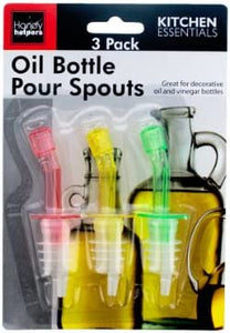 3 pack oil bottle pour spouts, Case of 96