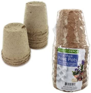 Biodegradable peat pots - Case of 12