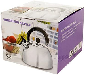 Bulk Buys Whistling Stainless Steel Tea Kettle-3-Pack