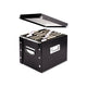Snap-N-Store Products - Snap-N-Store - Snap N Store Storage Box, Letter, 13 3/8 x 9 3/4 x 10 3/4, Black - Sold As 1 Each - Easy to assemble. - Heavy-duty metal snaps hold box together and provide strength. - Accommodates hanging file folders. - Chrome la